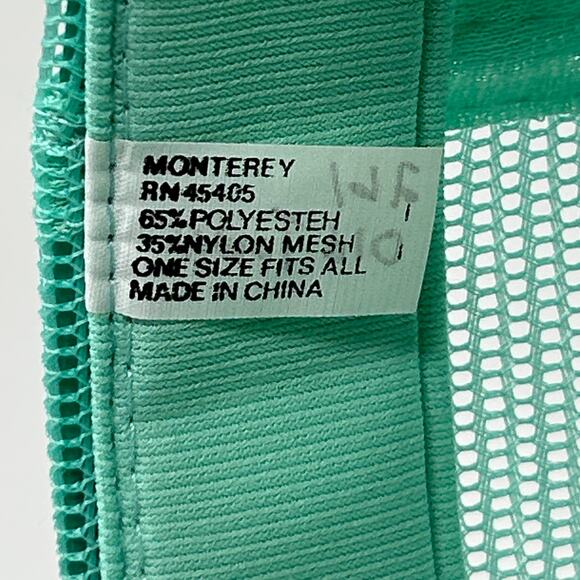 Vintage San Diego 3 Stripe Trucker Hat Cap Green 80s California Mesh Snapback - Picture 8 of 9